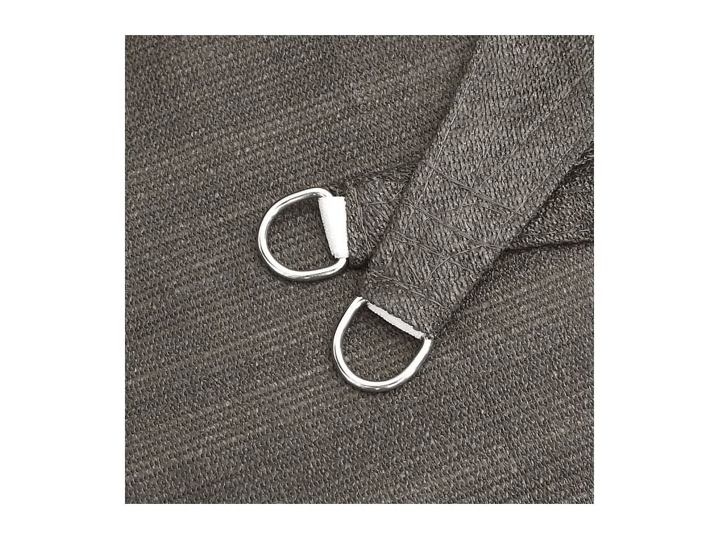 Sonnensegel HDPE Rechteckig 4x6 m Anthrazit