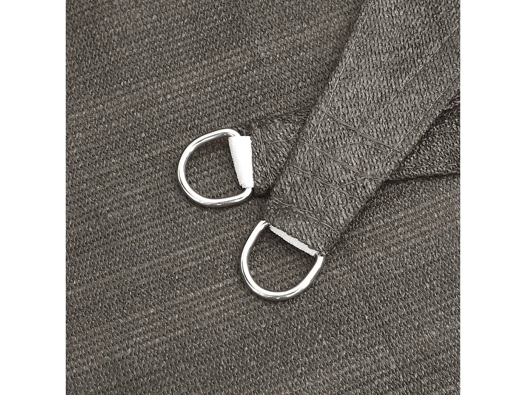 Sonnensegel HDPE Rechteckig 4x6 m Anthrazit