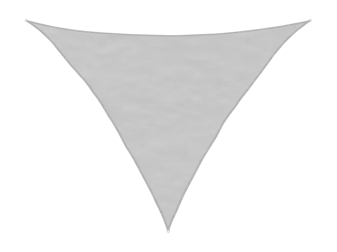 Toldo de vela poliéster oxford 100% gris claro 3,5x3,5x4,9 m