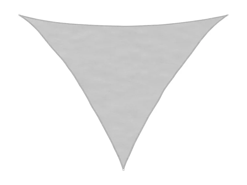 Toldo de vela poliéster oxford 100% gris claro 3,5x3,5x4,9 m