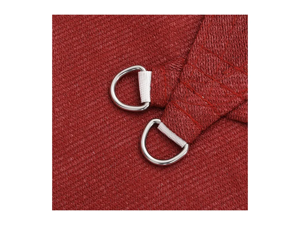 Toldo de vela rojo HDPE 160 g/m² 2,5x2,5 m