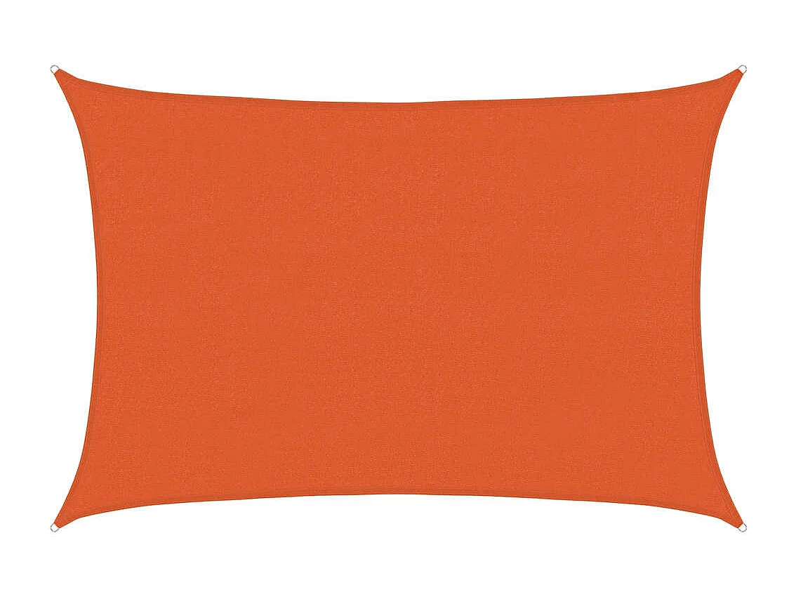 Toldo de vela HDPE naranja 160 g/m² 4x6 m