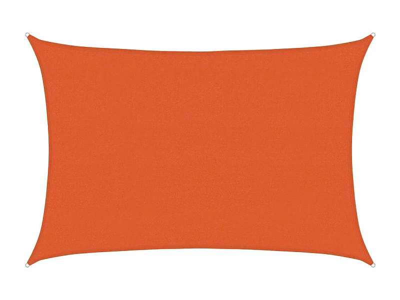 Toldo de vela HDPE naranja 160 g/m² 4x6 m