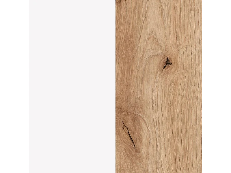 Estantería Dess Blanco Artik (Blanco Mate) - Roble Nodi