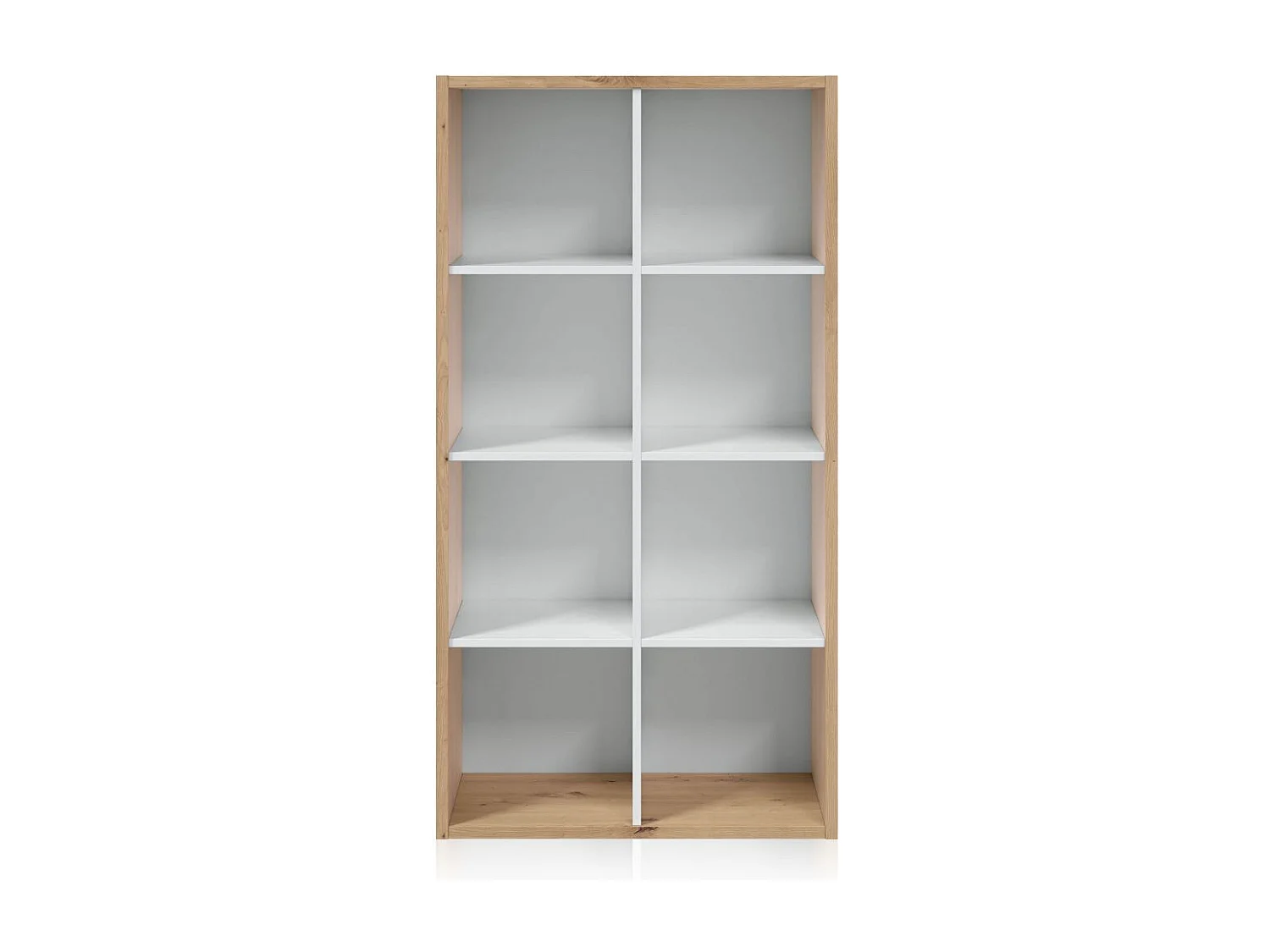 Estantería Dess Blanco Artik (Blanco Mate) - Roble Nodi