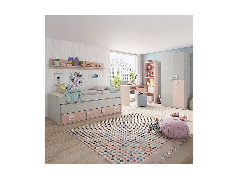 Estantería juvenil Smile Rosa nube