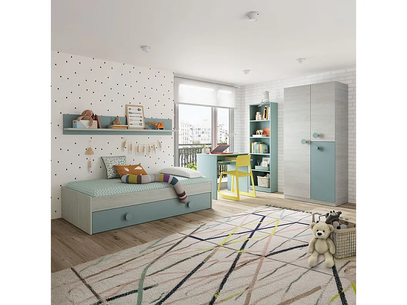 Estantería juvenil Smile Verde Aqua