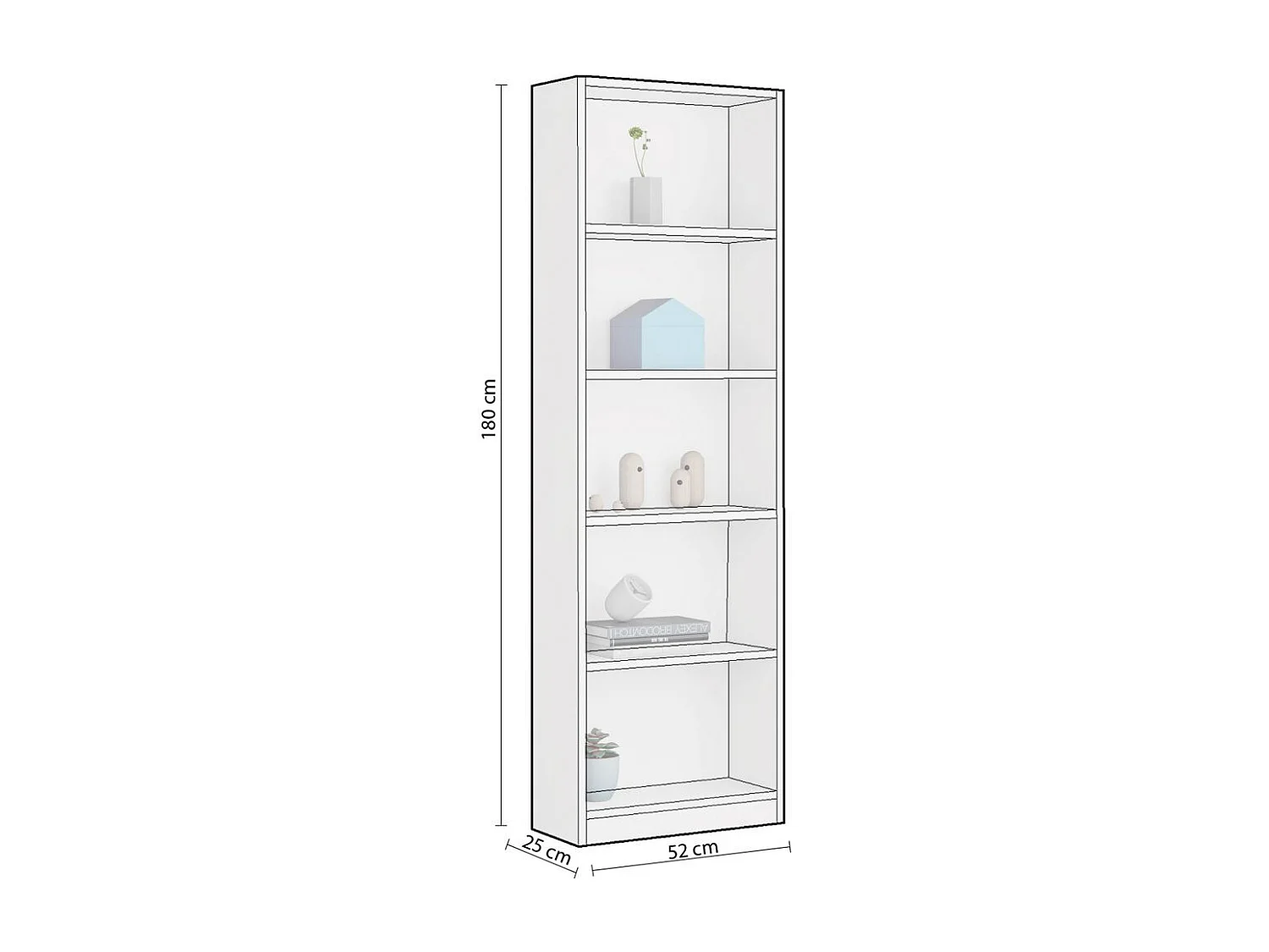 Estantería juvenil Smile Blanco Artik (Blanco Mate)