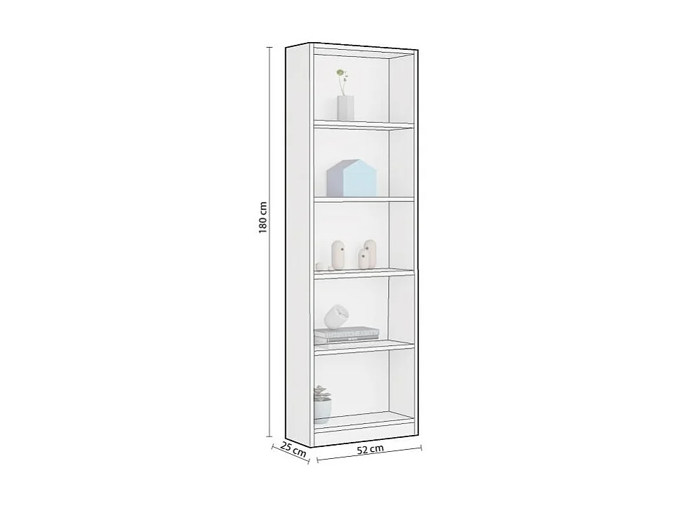 Estantería juvenil Smile Blanco Artik (Blanco Mate)