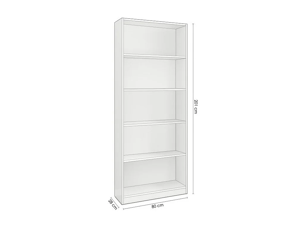 Estantería Sasha Blanco Artik (Blanco Mate)