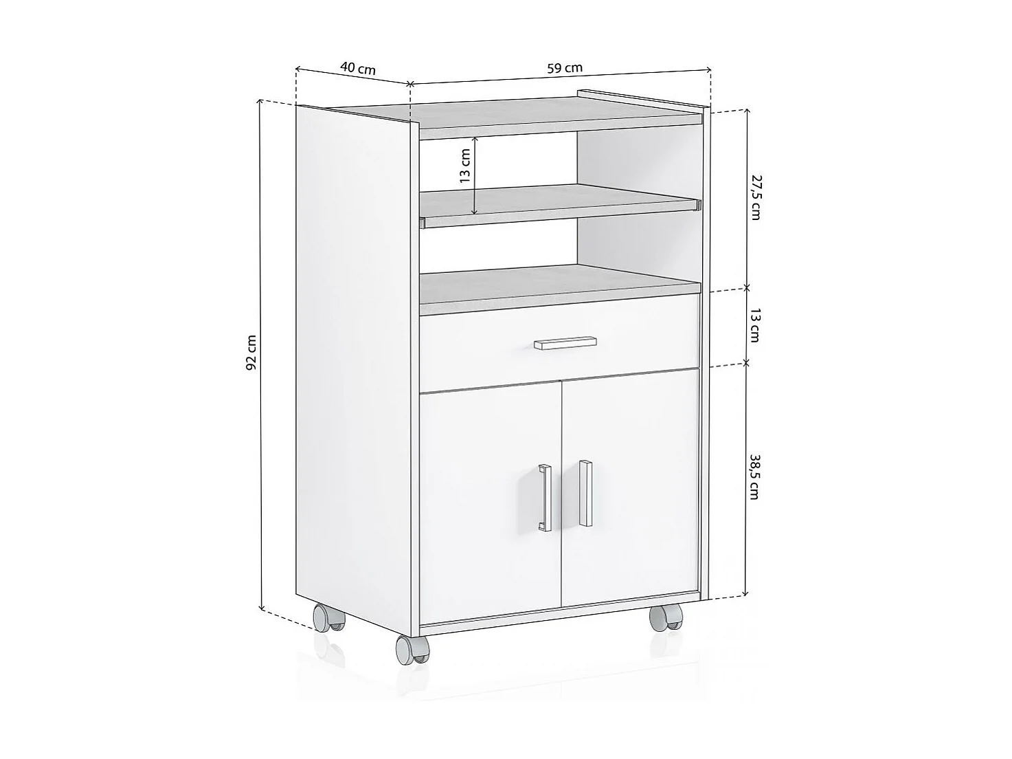 Armário para micro-ondas Stella