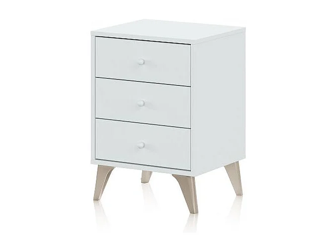 Mesita de noche Iconic Blanco Artik (Blanco Mate)