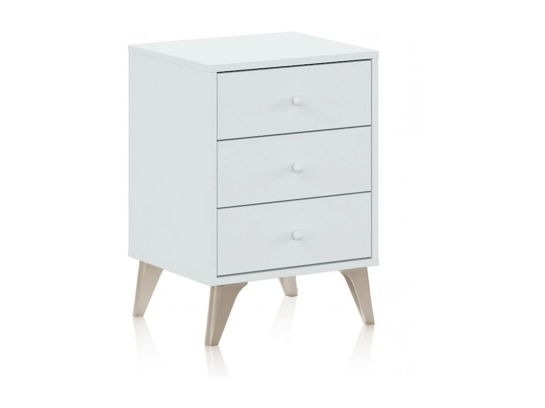 Mesita noche Iconic Blanco Artik (Blanco Mate)