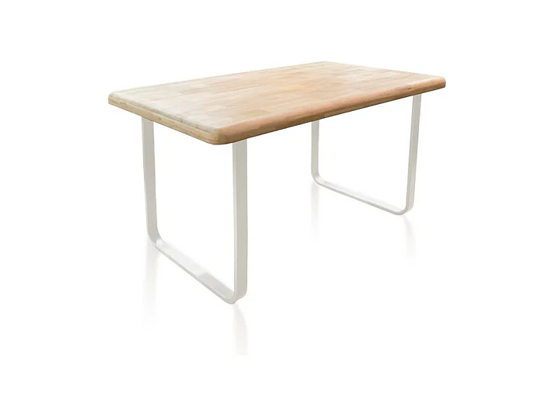 Mesa de comedor Haruna Blanco - Roble