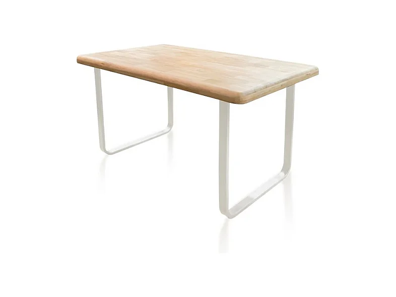 Mesa de comedor Haruna Blanco - Roble