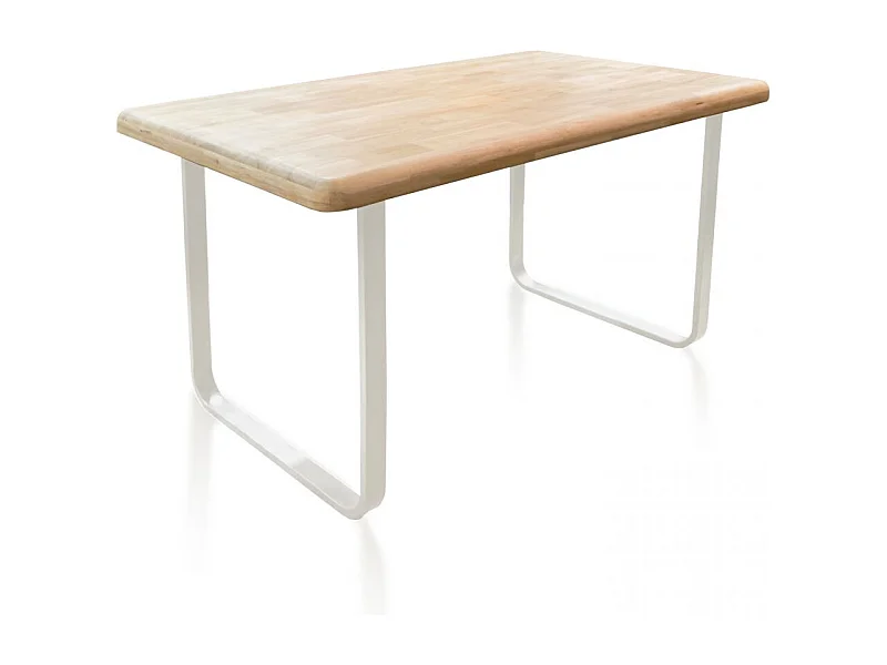 Mesa de comedor Haruna Blanco - Roble