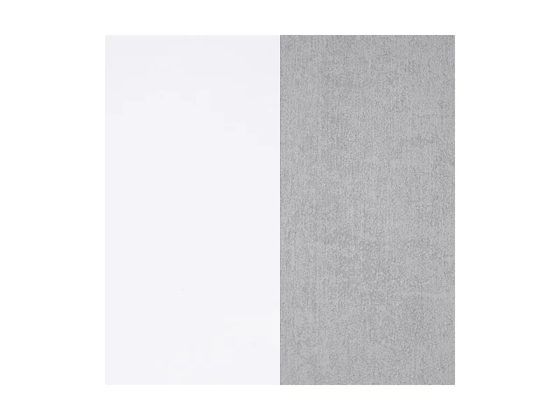 Mesa de comedor Dina Blanco Artik (Blanco Mate) - Gris Cemento