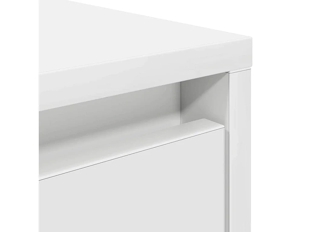 Salontafel met lades 100x100x40 cm wit
