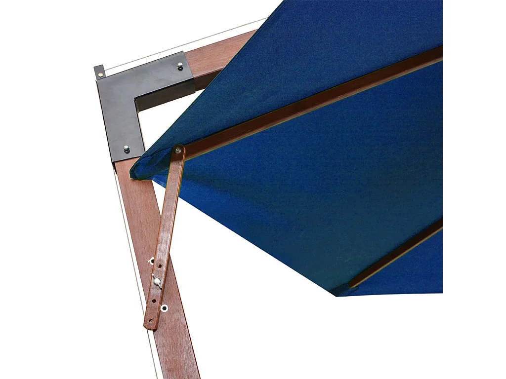 Parasol suspendu en bois