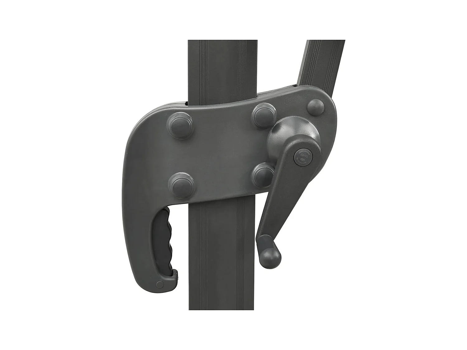 Sombrilla jardín voladiza cubierta doble azul celeste 300x300cm