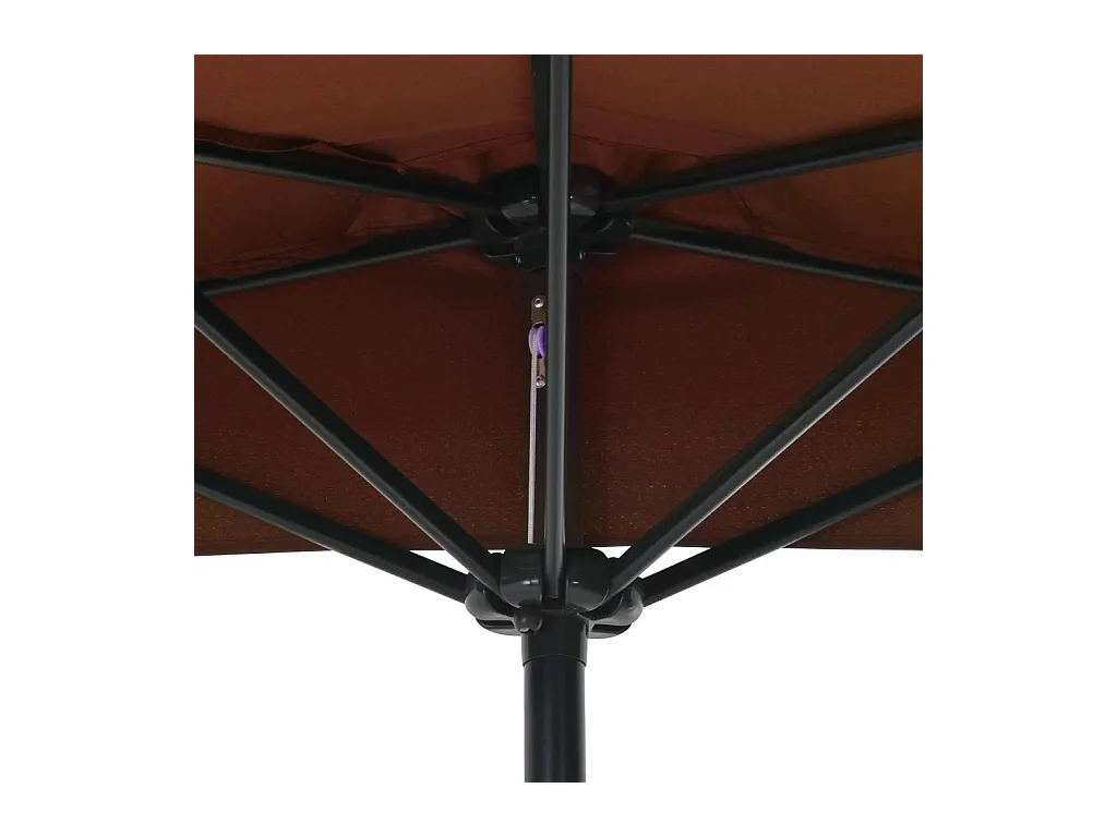 Parasol de balcon mât en aluminium