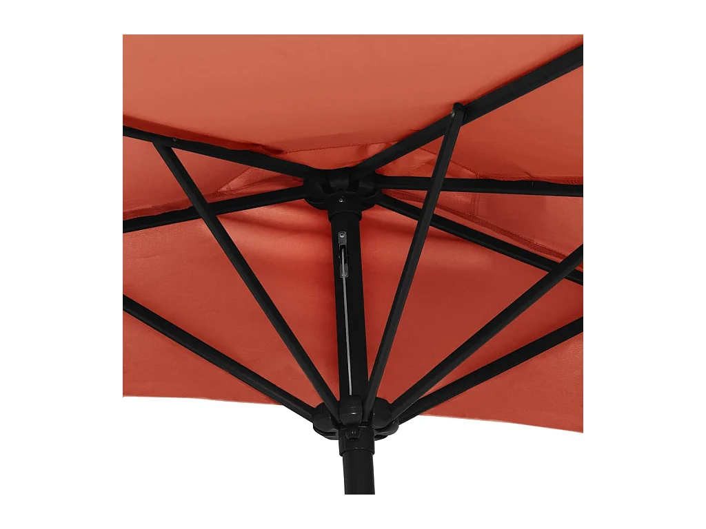 Parasol de balcon mât en aluminium