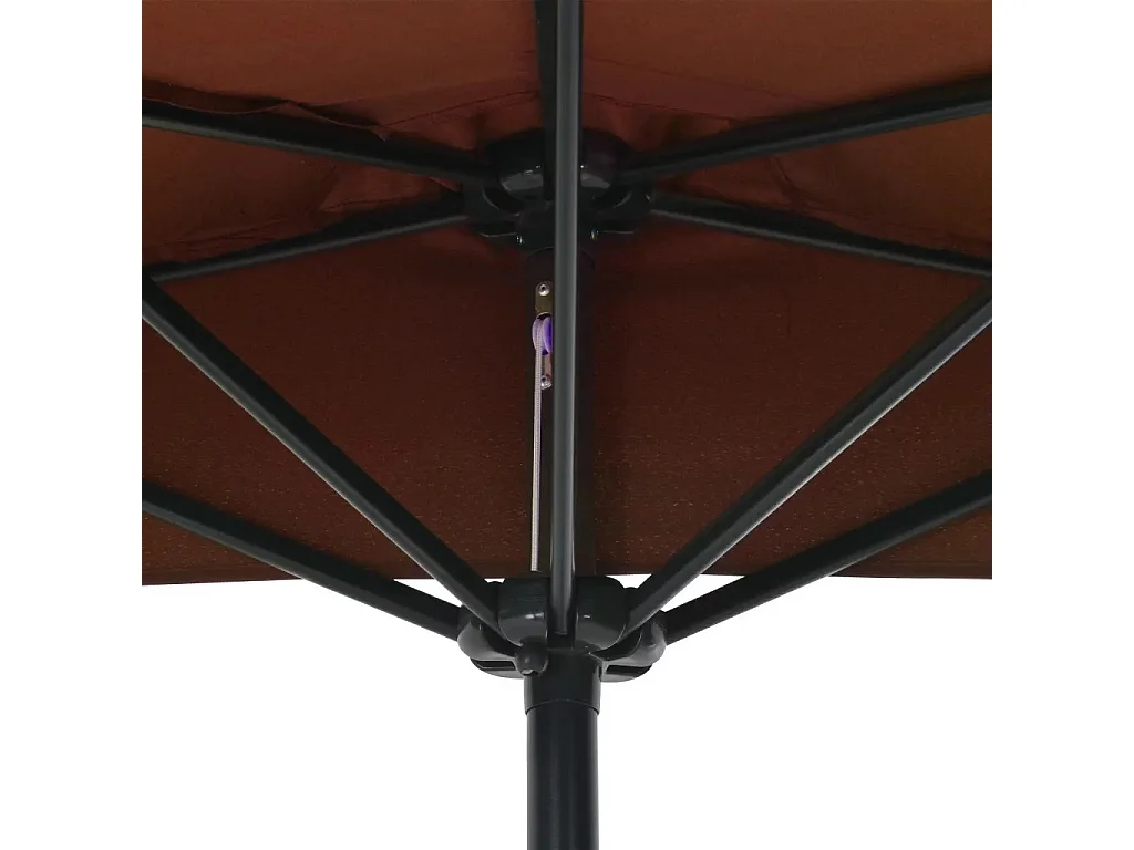 Parasol de balcon mât en aluminium