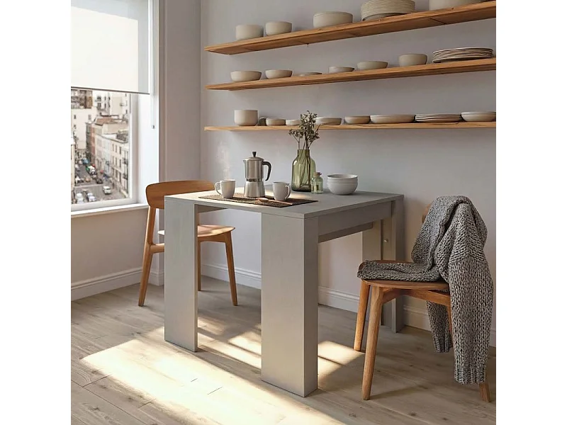 Mesa consola extensible Denis en cemento 50-235 cm Cemento