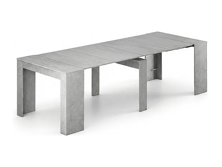 Mesa consola extensible Denis en cemento 50-235 cm Cemento