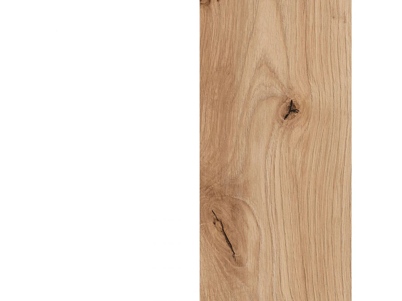 Mueble de recibidor Fiord Blanco Artik (Blanco Mate) - Roble Nodi