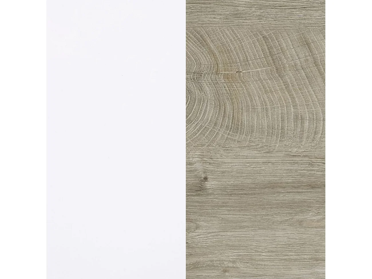 Mueble de recibidor con espejo Derek Blanco Artik (Blanco Mate) – Roble Alaska