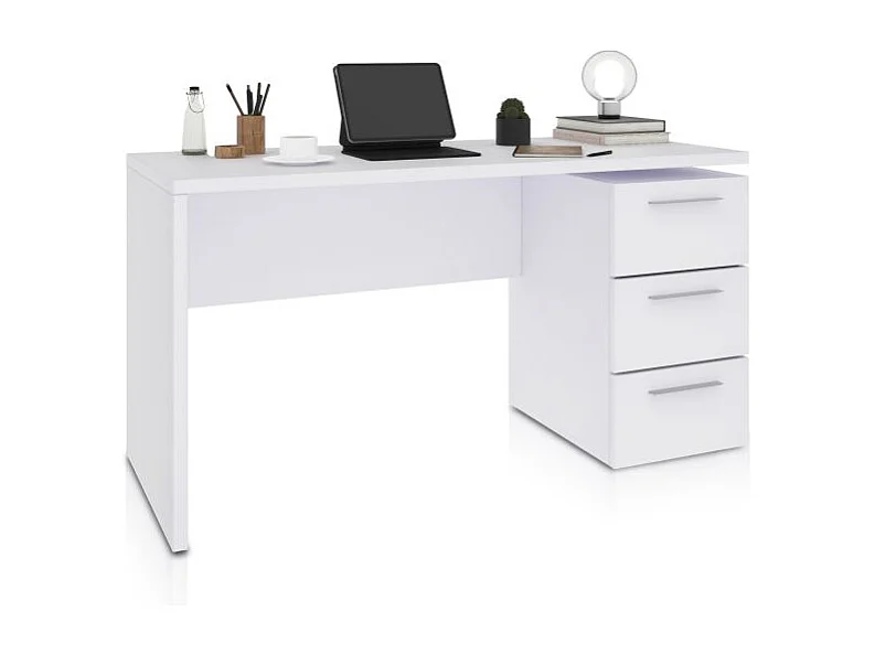 Mesa de escritorio Sasha Blanco Artik (Blanco Mate)