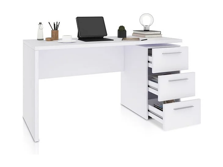 Mesa de escritorio Sasha Blanco Artik (Blanco Mate)