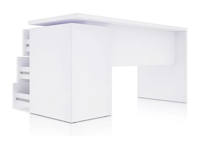 Mesa de escritorio Sasha Blanco Artik (Blanco Mate)