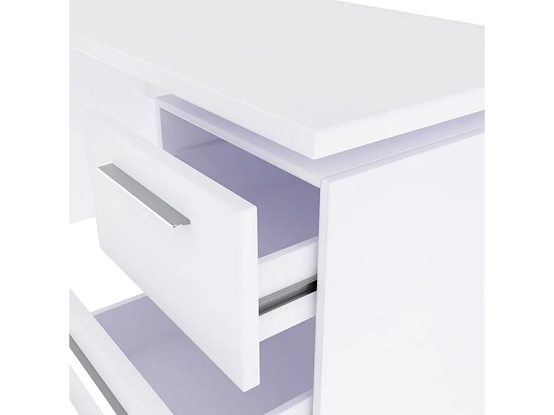 Mesa de escritorio Sasha Blanco Artik (Blanco Mate)