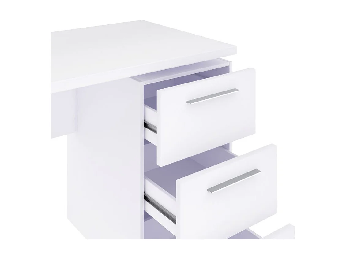 Mesa de escritorio Sasha Blanco Artik (Blanco Mate)