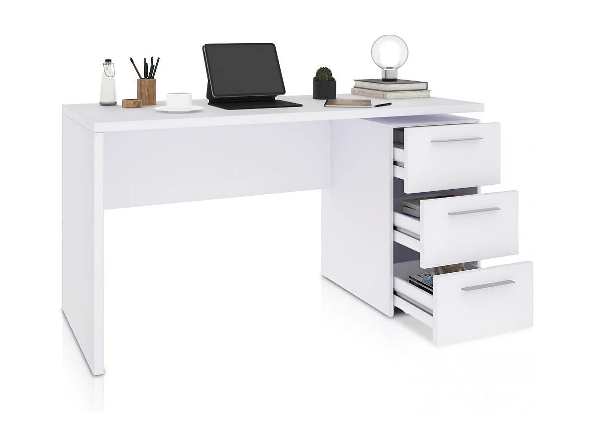 Mesa de escritorio Sasha Blanco Artik (Blanco Mate)