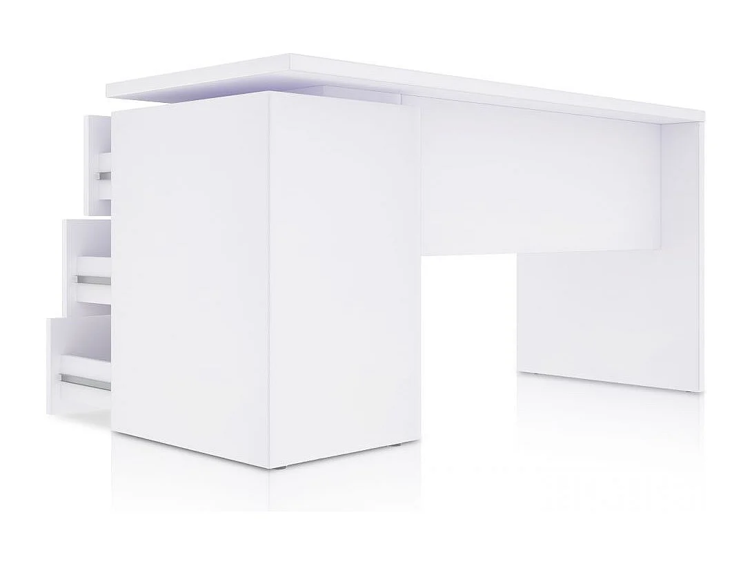 Mesa de escritorio Sasha Blanco Artik (Blanco Mate)