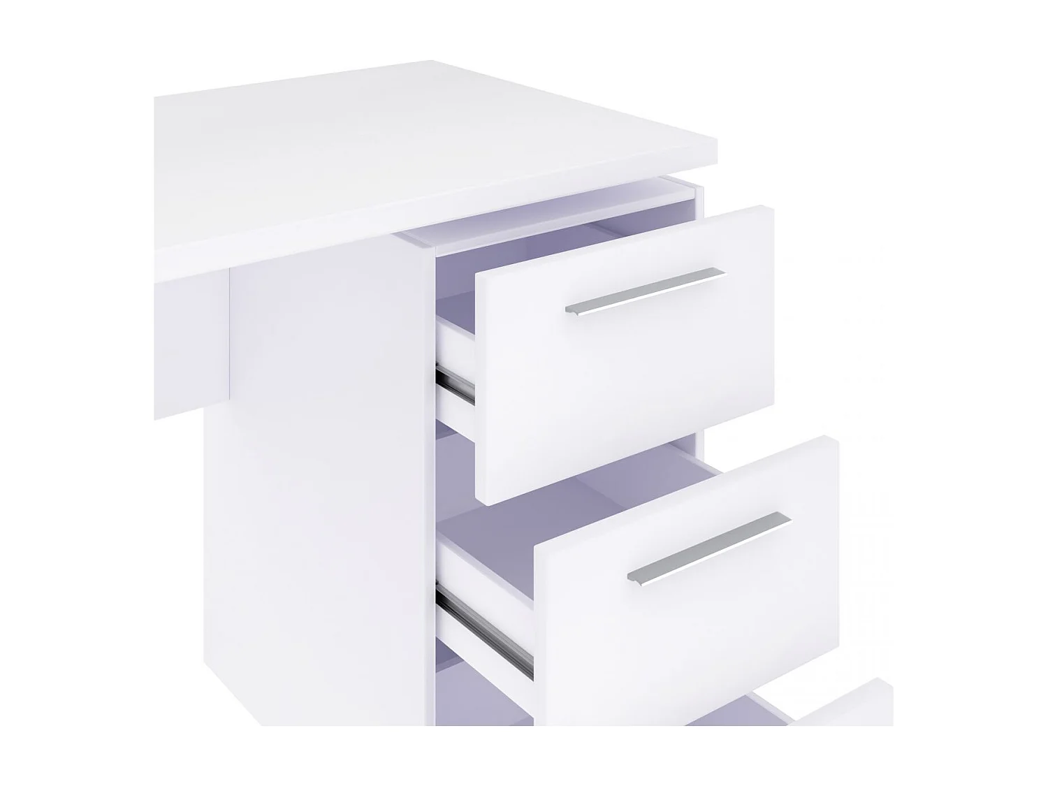 Mesa de escritorio Sasha Blanco Artik (Blanco Mate)