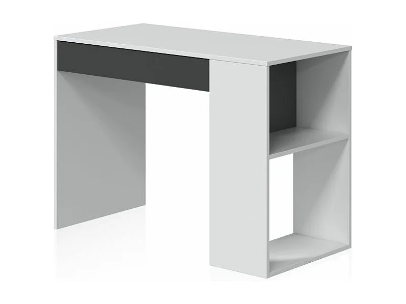 Mesa de escritorio Adam Blanco Artik (Blanco Mate) - Gris Antracita