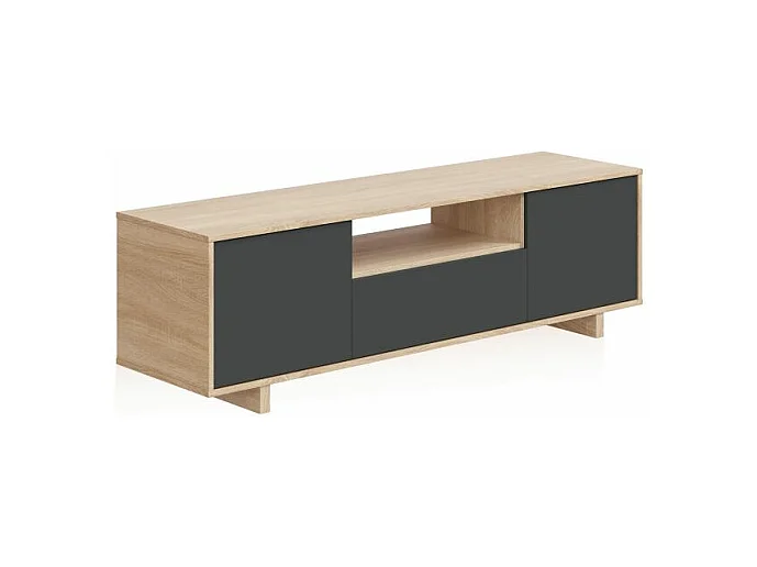Mueble TV Lino Roble Canadian - Antracita