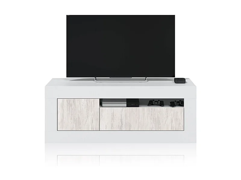 Mueble TV Gian Blanco Artik (Blanco Mate) – Blanco Velho