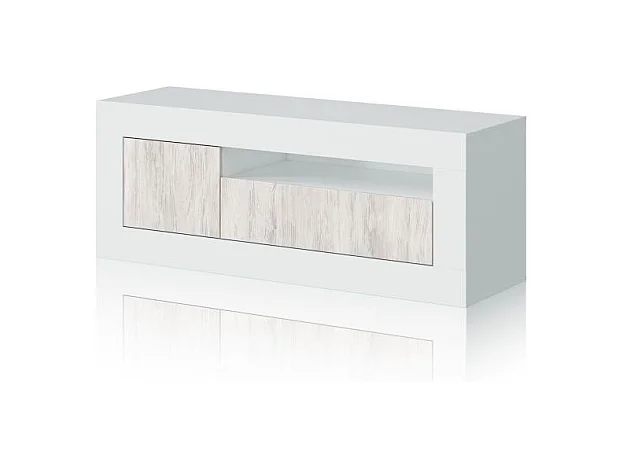 Mueble TV Gian Blanco Artik (Blanco Mate) – Blanco Velho
