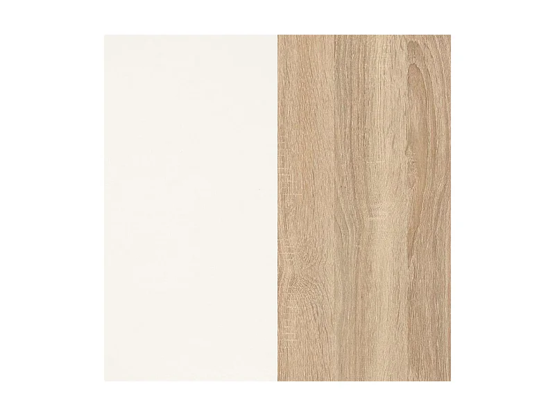 Salón Nero Blanco Brillo - Roble Canadian