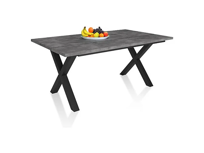 Mesa de comedor Oana 170 Cemento Negro