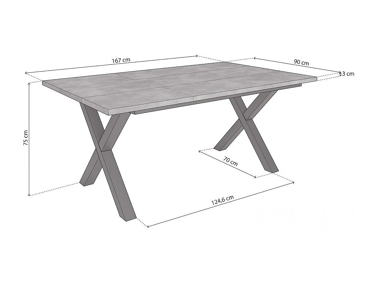 Mesa de jantar Oana 170