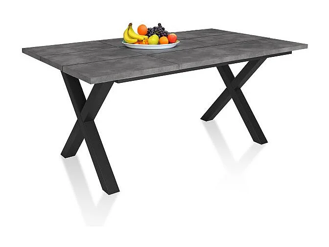 Mesa de comedor Oana 170 Cemento Negro