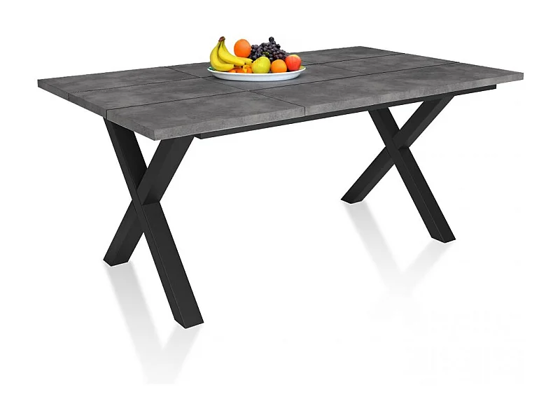 Mesa de comedor Oana 170 Cemento Negro