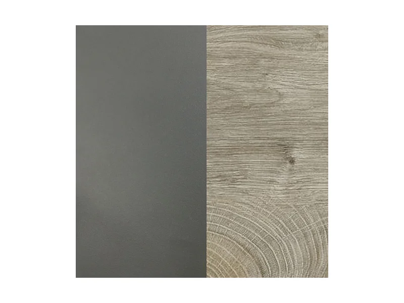 Mesa de escritorio Elan 3 cajones Roble Alaska - Gris Antracita