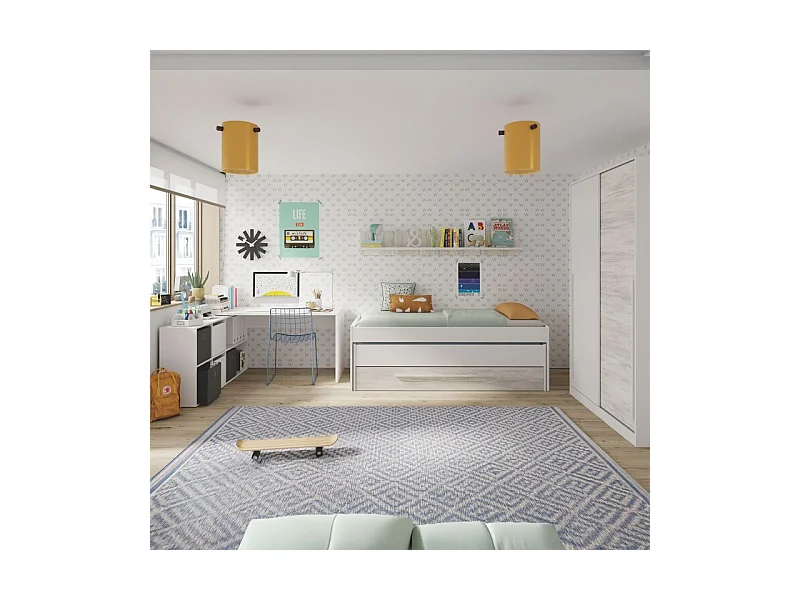 Mesa de escritorio Move Blanco Artik (Blanco Mate)